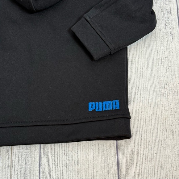 PUMA Baby Boys Black & Blue Zip-Up Hoodie - Size 12M - Picture 7 of 9